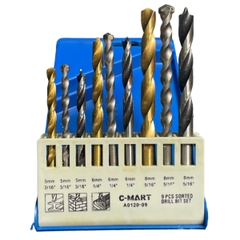 Bộ 9PCS mũi khoan đa năng Cmart  A0120-09