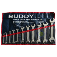 Bộ cờ lê 2 đầu khoá 11 chi tiết từ 6mm đến 32mm hàng Đài Loan Buddy BA0035