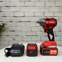 Bộ máy bắn bu lông pin 500Nm (2 pin 1 sạc) chân M21 Sfunpro SFD20500L.2