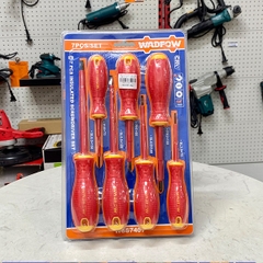 Bộ tua vít 7 cây dẹp và bake cách điện Wadfow WSS7407