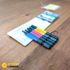 Bộ 5 mũi bắn vít đầu lục giác 2.5,3,4,5,6x65mm Anex ACHX5-65L