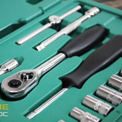 Bộ đầu tuýp 25 chi tiết 1/4inch Sata 09001