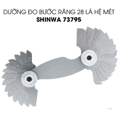 Bộ dưỡng đo ren hệ mét 28 lá Shinwa 73795