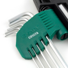 Bộ lục giác thẳng Sata 09107A 9 chi tiết hệ mét