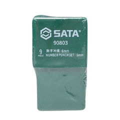 Bộ mũi đột (đục 9 số) 6mm Sata 90803