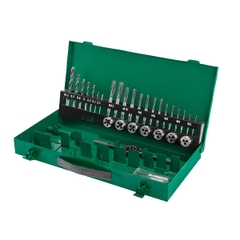 Bộ mũi khoan và taro ren trong - ngoài (bộ 37 cái) Sata 50455