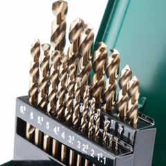 Bộ mũi khoan xoắn Cobalt HSS (bộ 19 cái) Sata 52819