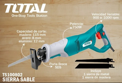 Máy cưa kiếm 750W Total TS100802