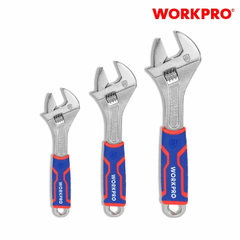 Mỏ lết (Cờ lê điều chỉnh được) bộ 3 cái 6 inch, 8 inch, 10 inch Workpro WP202515