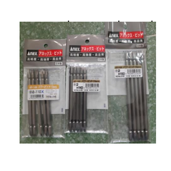 Bộ 10 mũi bắn vít 2 đầu +2x150mm Anex AP-14M +2x150