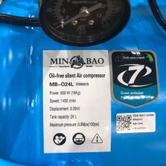 Máy nén khí không dầu 30lit MINBAO 30L MB-O30L