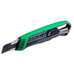 Dao rọc giấy 18mm Sata 93482 cán phủ cao su cao cấp