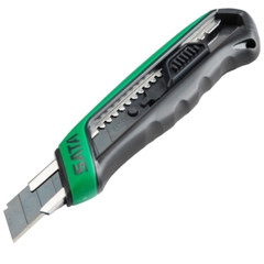 Dao rọc giấy 18mm Sata 93482 cán phủ cao su cao cấp