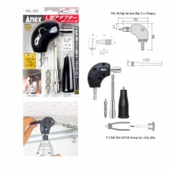 Đầu chuyển hướng góc bắn vít và khoan 90 độ Anex AKL-520
