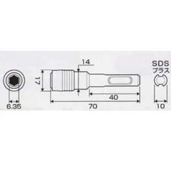 Đầu chuyển đổi SDS sang lục giác AKL-070SDS ANEX