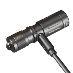 Đèn pin mini móc khóa màu đen Fenix FN-E02R-BK