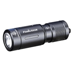 Đèn pin mini móc khóa màu đen Fenix FN-E02R-BK