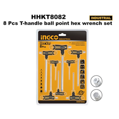 Bộ lục giác chữ T thẳng từ 2-10mm Ingco HHKT8082