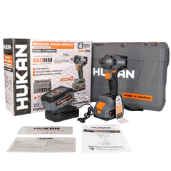 Máy siết bu lông pin đầu 1/2inch, lực 450Nm Gen 1 pro Hukan G1-B450PRO