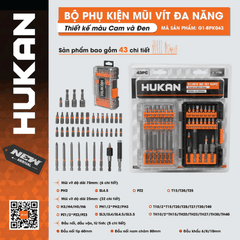 BỘ PHỤ KIỆN MŨI KHOAN/VÍT ĐA NĂNG Hukan G1-BPK043