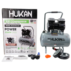 Máy nén khí không dầu 25L-3HP, công suất 2200W Hukan G2-AC25L-LUX