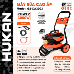 Máy rửa xe có chỉnh áp Hukan G2-CA3003