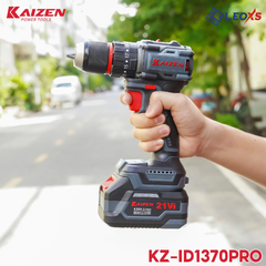 Máy khoan pin 13mm 70Nm không chổi than ( 2 pin 4Ah) KAIZEN KZ-ID1370PRO ( chân pin phổ thông)