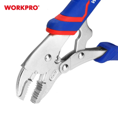 Kìm bấm chết mỏ cong cán cao su 7 inch 10 inch Workpro WP231074 WP231073
