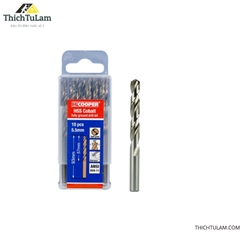 Mũi khoan thép, inox Cobalt 5mm, 5.2mm, 5.5mm CFCooper HCM050, HCM052, HCM055