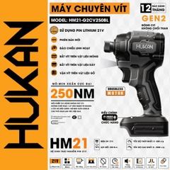 Thân máy bắn vít pin Hukan HM21-G2CV250BL-T