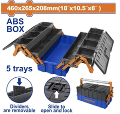 Hộp nhựa ABS đựng dụng cụ 5 khay WADFOW WTB4305