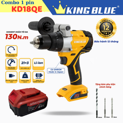 Combo máy khoan pin Kingblue KD18QE (1 pin) KB0524.13.1