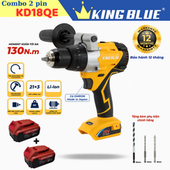 Combo máy khoan pin Kingblue KD18QE (2 pin) KB0524.13.2