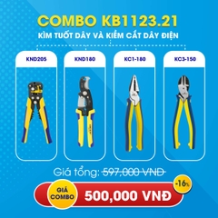 KB1123.21 - Combo 4 cây kìm Kingblue cho thợ điện KND205, KND180, KC1-180, KC3-150