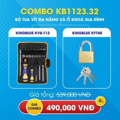 KB1123.32 - Combo mua bộ tua vít KV8-113 kèm ổ khóa gia đình KYT40 Kingblue