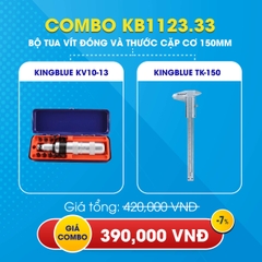 KB1123.33 - Combo bộ tua vít đóng KV10-13 và thước cặp cơ 150mm TK-150 Kingblue