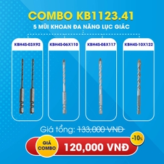 KB1123.41 - Combo 5 mũi khoan đa năng lục giác Kingblue