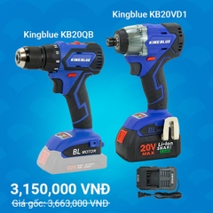 KBL02.08 - Combo dân dụng bộ máy bắn vít 350N.m và thân máy khoan Kingblue