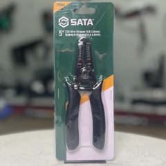 Kìm tuốt dây điện 5inch 0.8-2.6mm tay cầm chống tĩnh điện Sata 75141