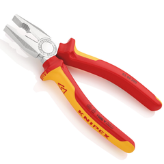 Kìm điện đa năng 200mm lưỡi cắt HRC 60, cách điện 1000V Knipex 03 06 200