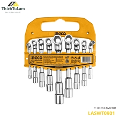 Bộ đầu điếu 9 cây Ingco LASWT0901