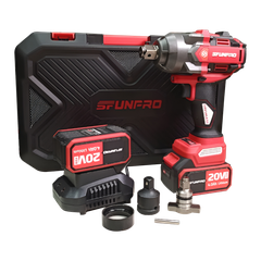 Máy bắn bu lông pin M21 1000Nm Sfunpro S20M1000A-4.0 (2 pin 4Ah + 1 sạc)