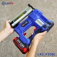 Súng bắn đinh dùng pin không chổi than chân pin phổ thông Leoxs LXS-F50BL