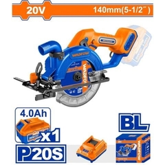 Máy cưa đĩa pin 20V 140mm (không chổi than) Wadfow WLWP5633 (1pin 4ah)