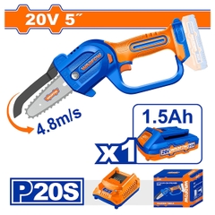 Máy cưa cắt cành dùng pin 20V Wadfow WCLP552 (1pin 1.5Ah)