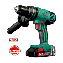 Máy khoan pin 18V lực 70Nm có búa DCA ADJZ13L (2 pin 2Ah)