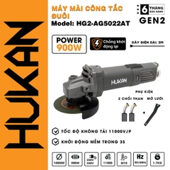 Máy mài công tắc đuôi ̣(chống khới động lại) 900W Hukan HG2-AG5022AT