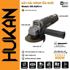Máy mài công tắc đuôi dùng điện 800W Hukan HK-AGK14