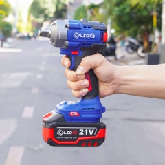Máy bắn bu lông pin M21v 550Nm LEOXS LXS-IW550PRO-CB (2 pin + 1 sạc)