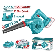 Máy thổi bụi dùng pin 20V không chổi than Total TABLI20682  (2 pin 2Ah & 1 sạc)
